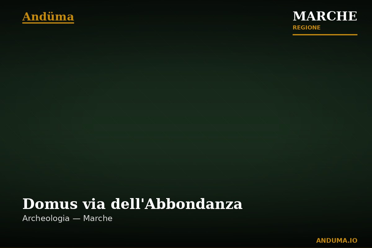 Domus via dell'Abbondanza — Punto di interesse , Ancona