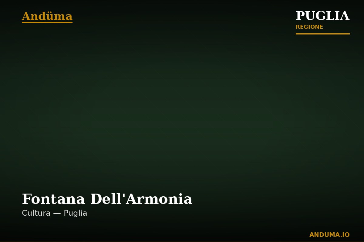 Fontana Dell'Armonia — Punto di interesse a Lecce, Lecce