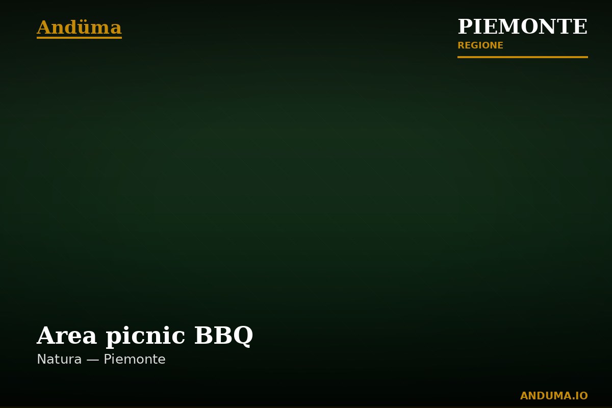 Area picnic BBQ — Punto di interesse a Torre Pellice, Torino