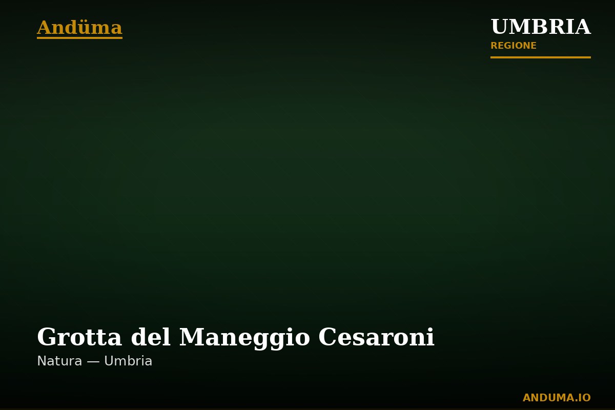 Grotta del Maneggio Cesaroni — Punto di interesse a Perugia, Perugia