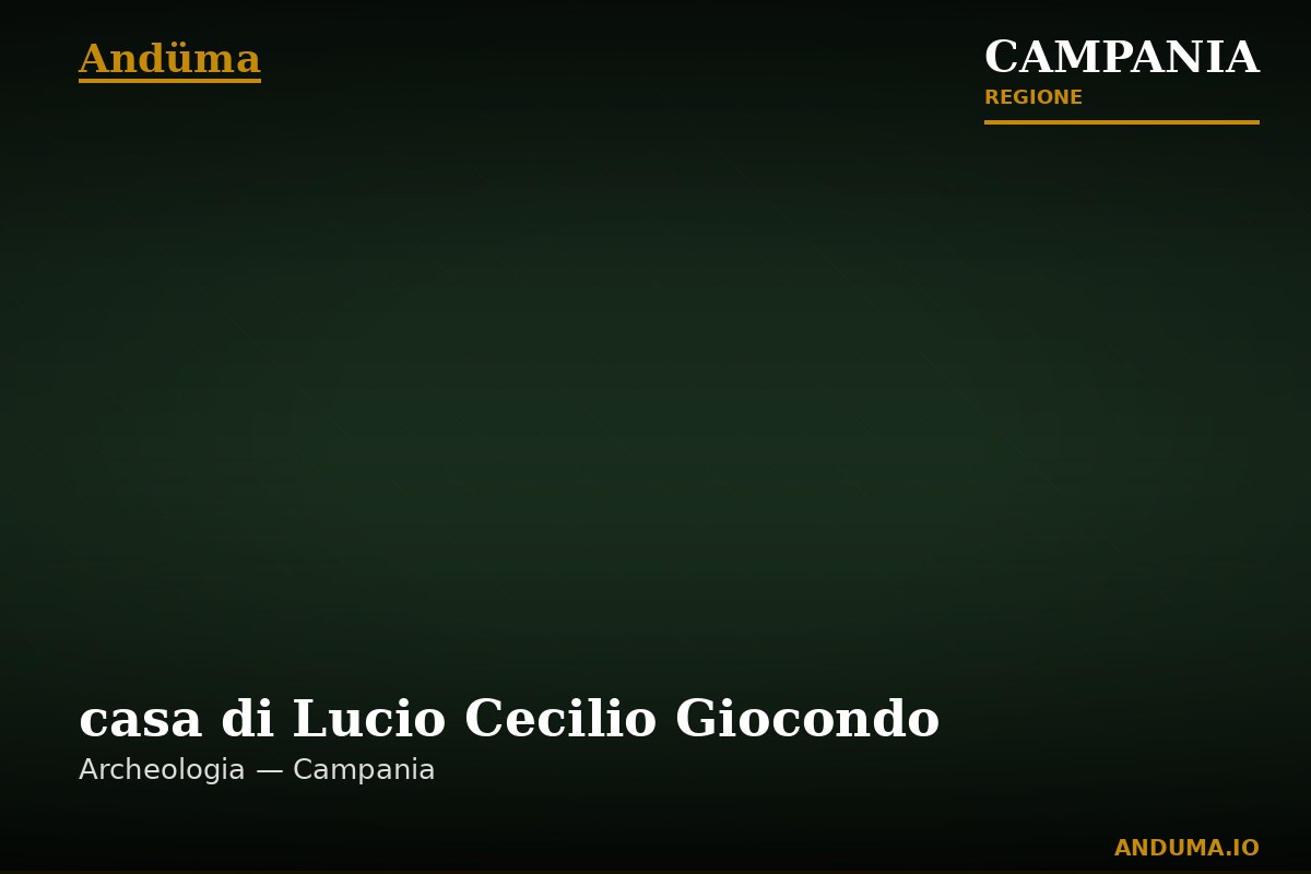 casa di Lucio Cecilio Giocondo — Punto di interesse , Napoli