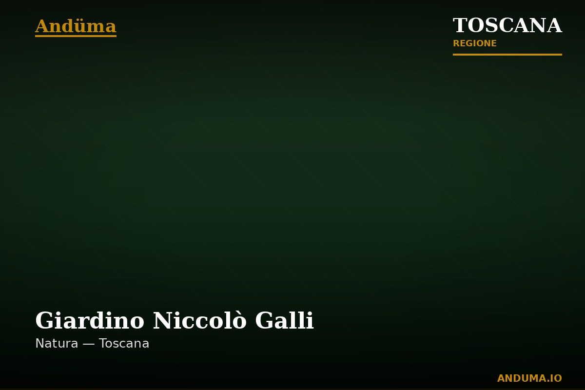 Giardino Niccolò Galli — Punto di interesse a Firenze, Firenze