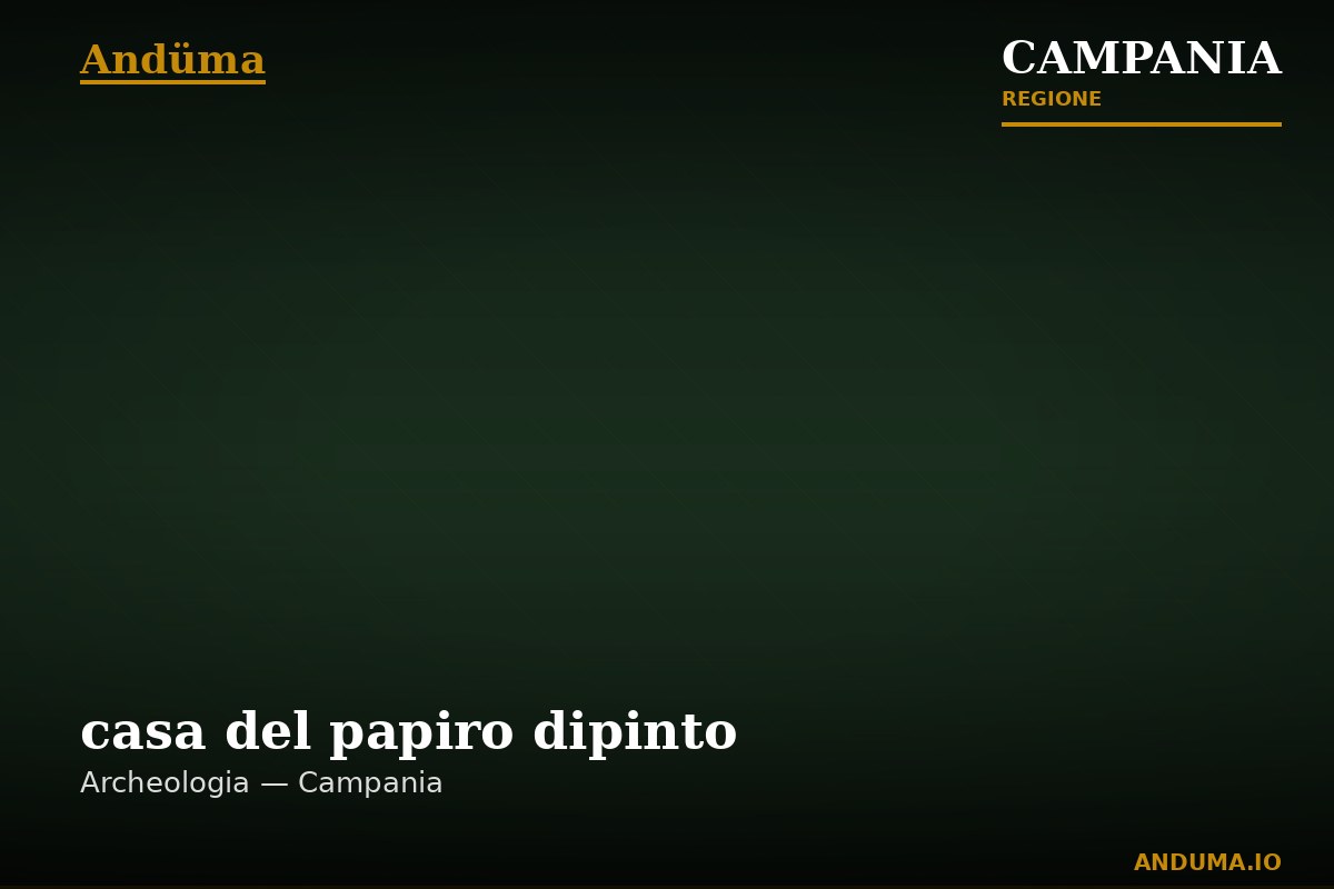 casa del papiro dipinto — Punto di interesse , Napoli