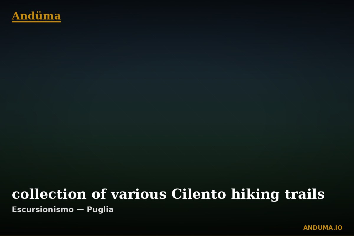 collection of various Cilento hiking trails — Punto di interesse , Piedmont