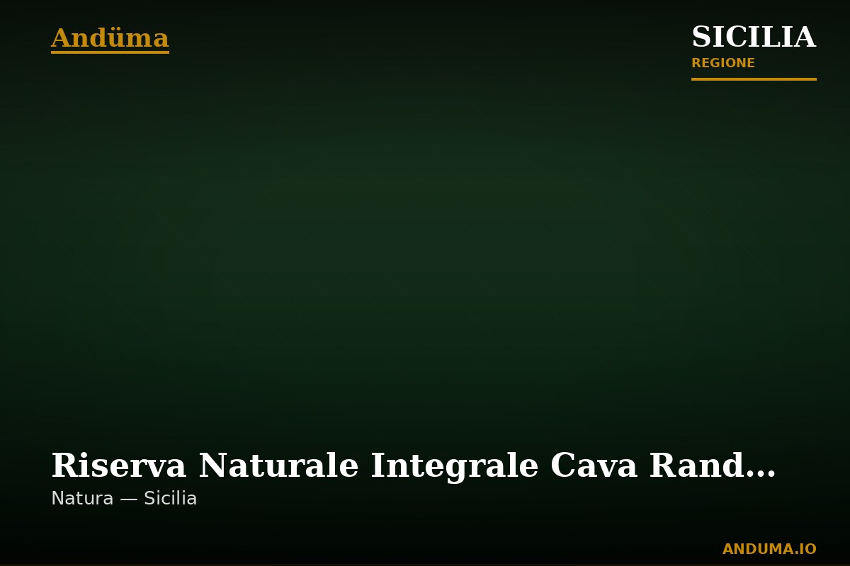 Riserva Naturale Integrale Cava Randello