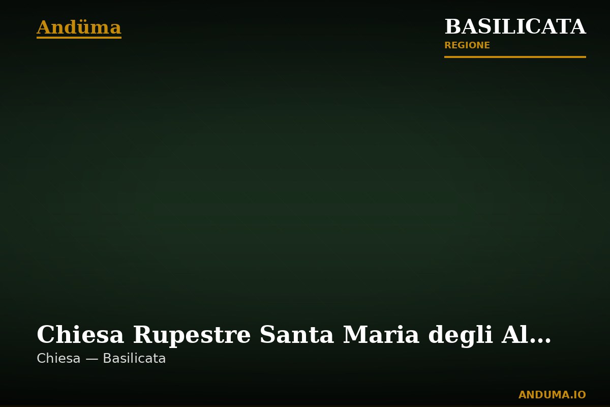 Chiesa Rupestre Santa Maria degli Almari — Punto di interesse a Matera, Matera