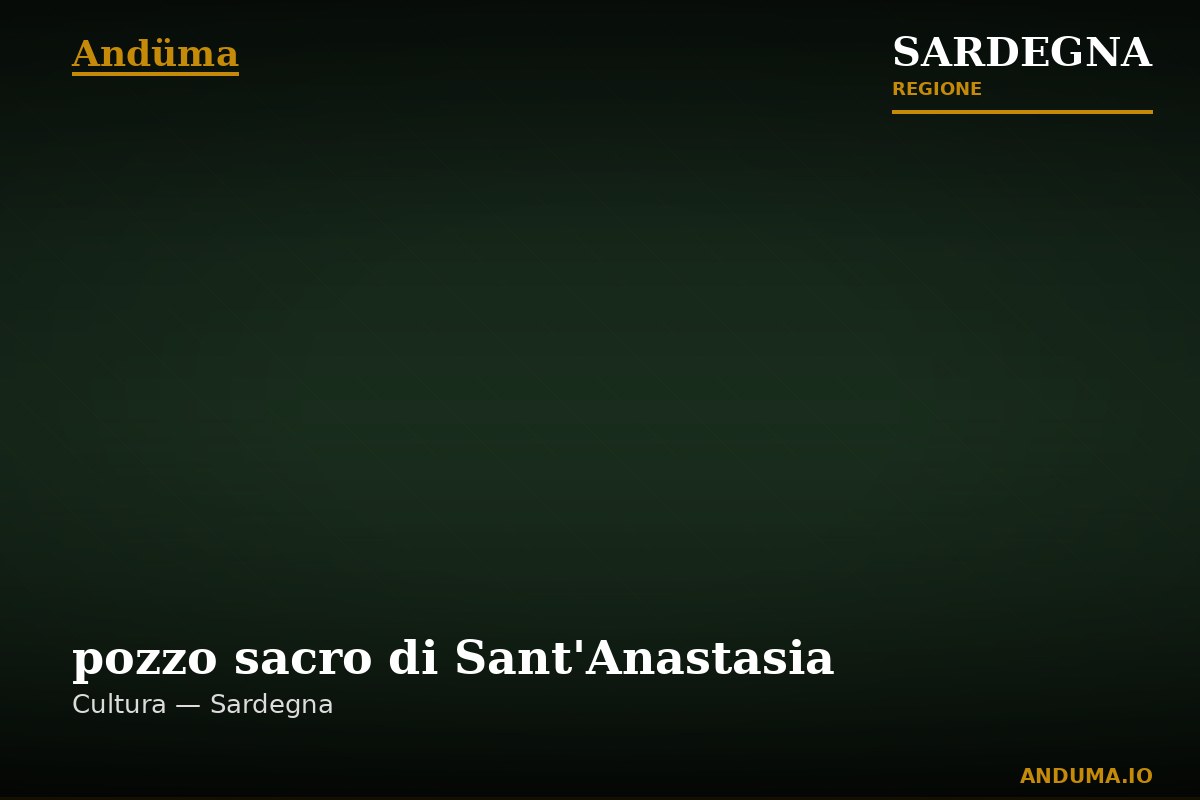 pozzo sacro di Sant'Anastasia — Punto di interesse , Cagliari