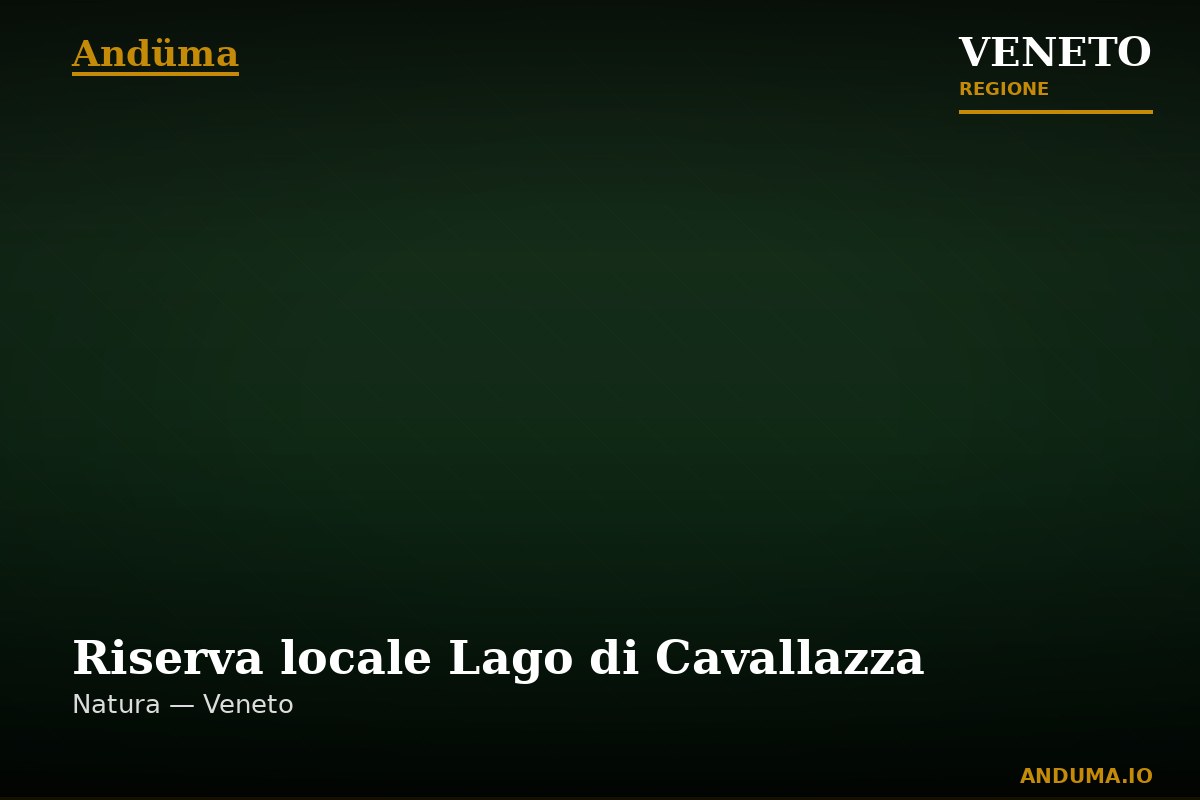 Riserva locale Lago di Cavallazza — Punto di interesse , Venezia
