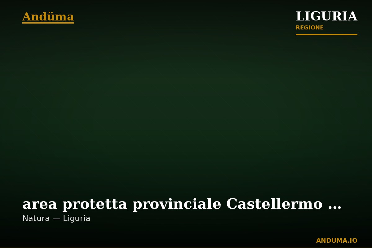 area protetta provinciale Castellermo - Rocca Livernà — Punto di interesse , Genova