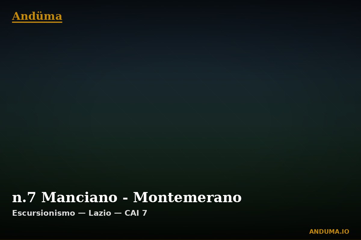 n.7 Manciano - Montemerano — Punto di interesse , Piedmont