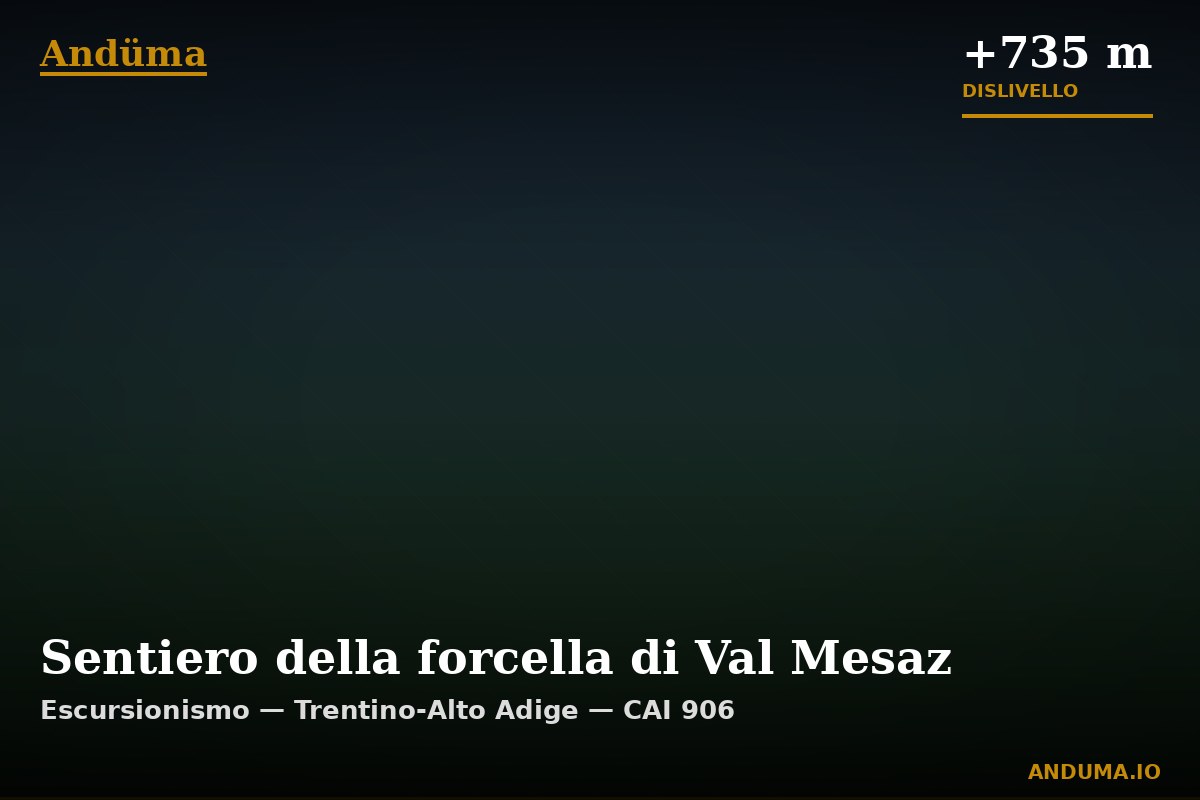 Sentiero della forcella di Val Mesaz — Punto di interesse , Piedmont