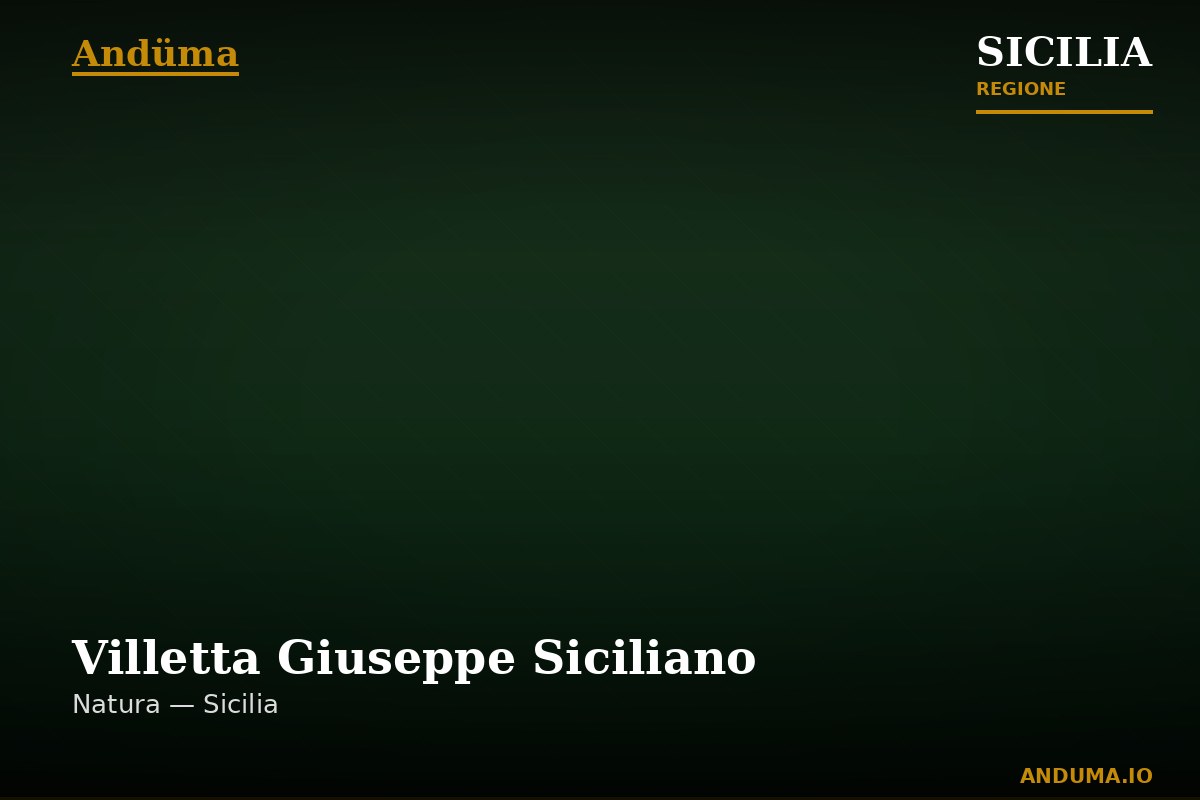 Villetta Giuseppe Siciliano — Point of interest in Palermo, Palermo