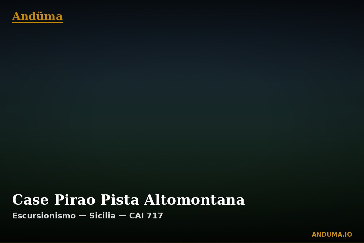 Case Pirao Pista Altomontana — Punto di interesse , Piedmont
