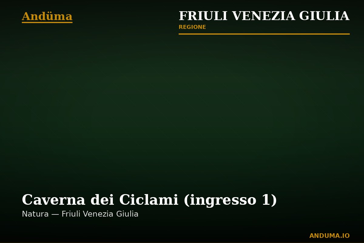 Caverna dei Ciclami (ingresso 1) — Punto di interesse a Trieste, Trieste