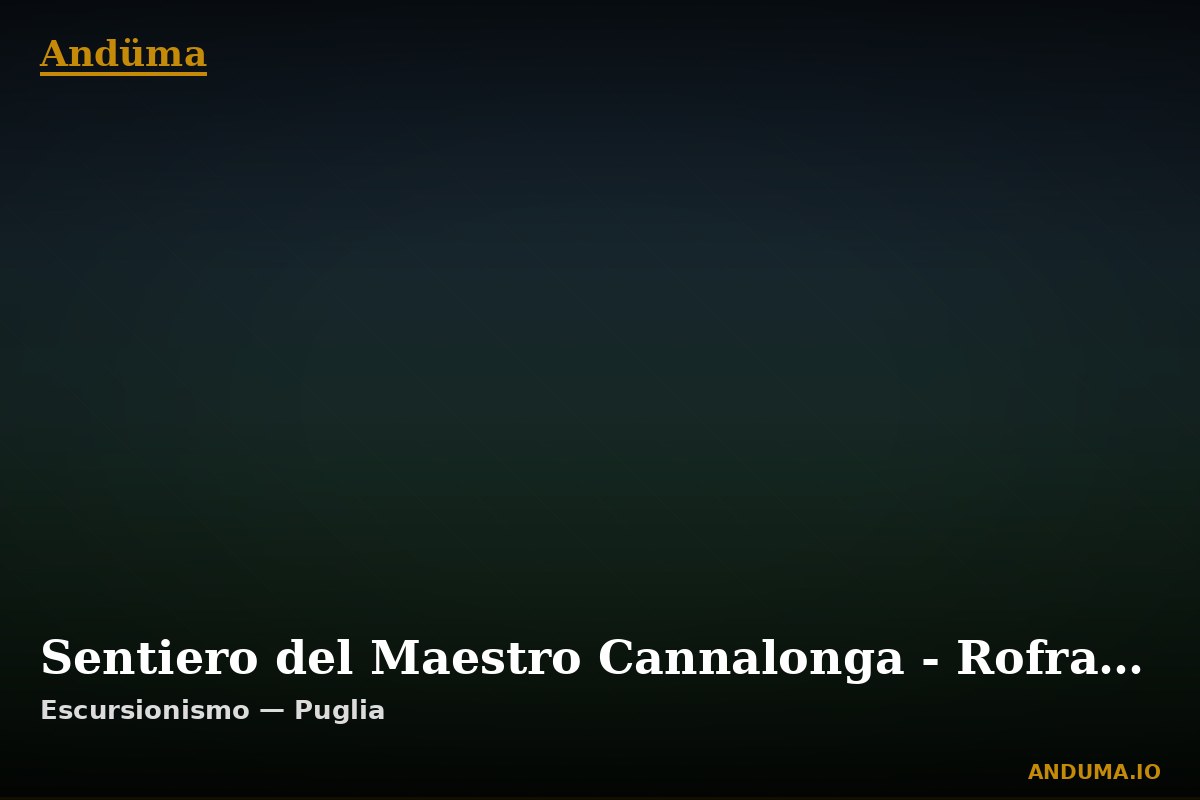 Sentiero del Maestro Cannalonga - Rofrano — Punto di interesse , Piedmont