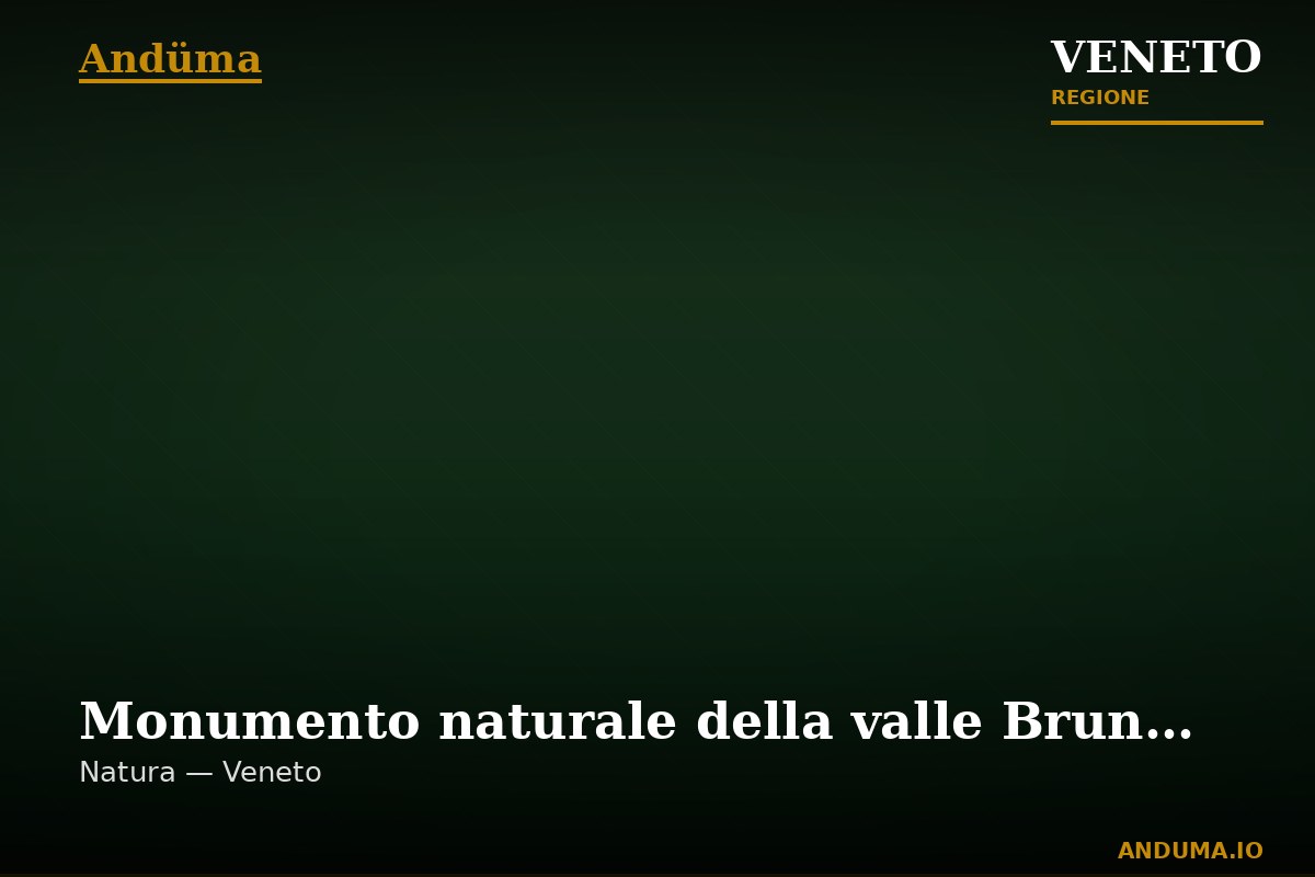 Monumento naturale della valle Brunone — Punto di interesse , Venezia