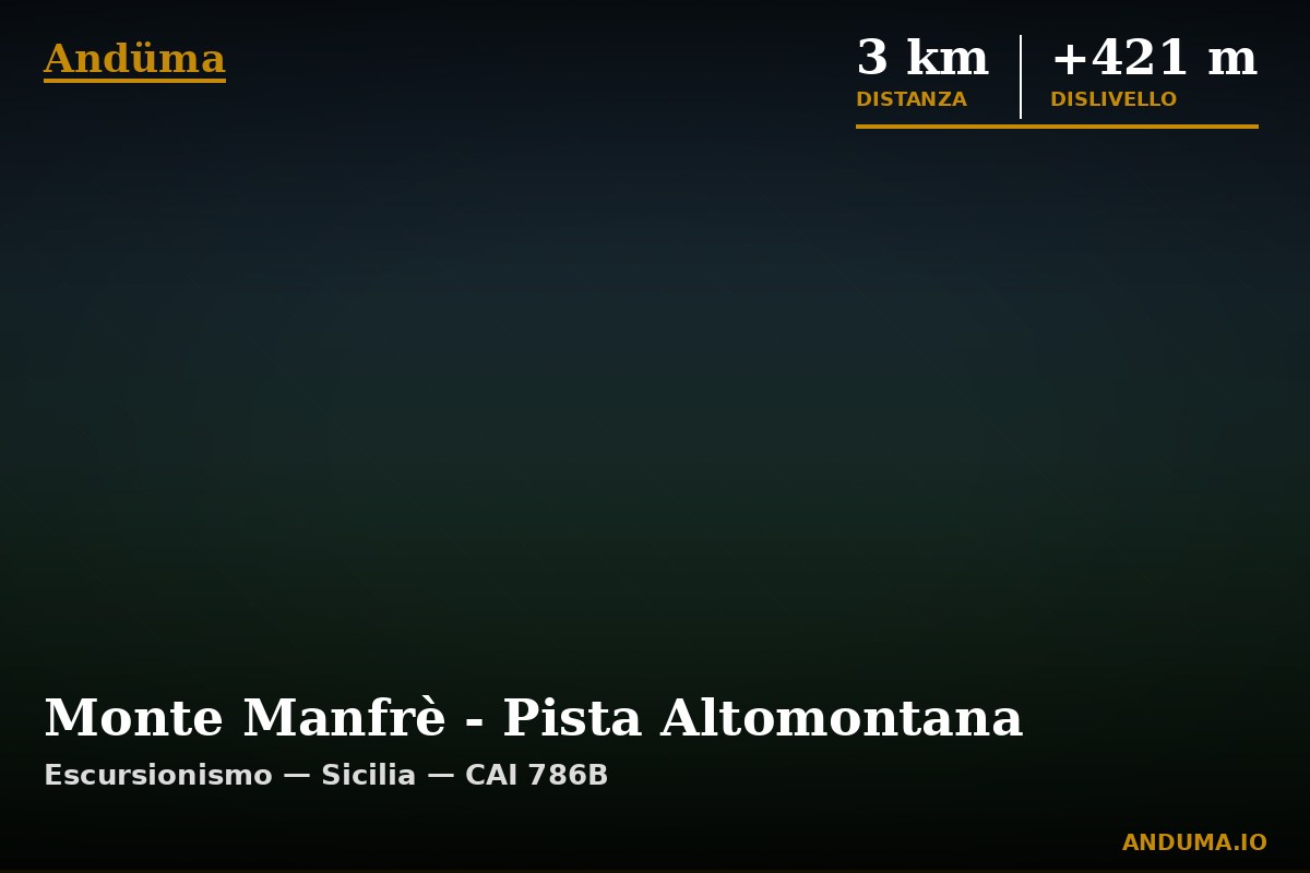 Monte Manfrè - Pista Altomontana — Punto di interesse , Piedmont