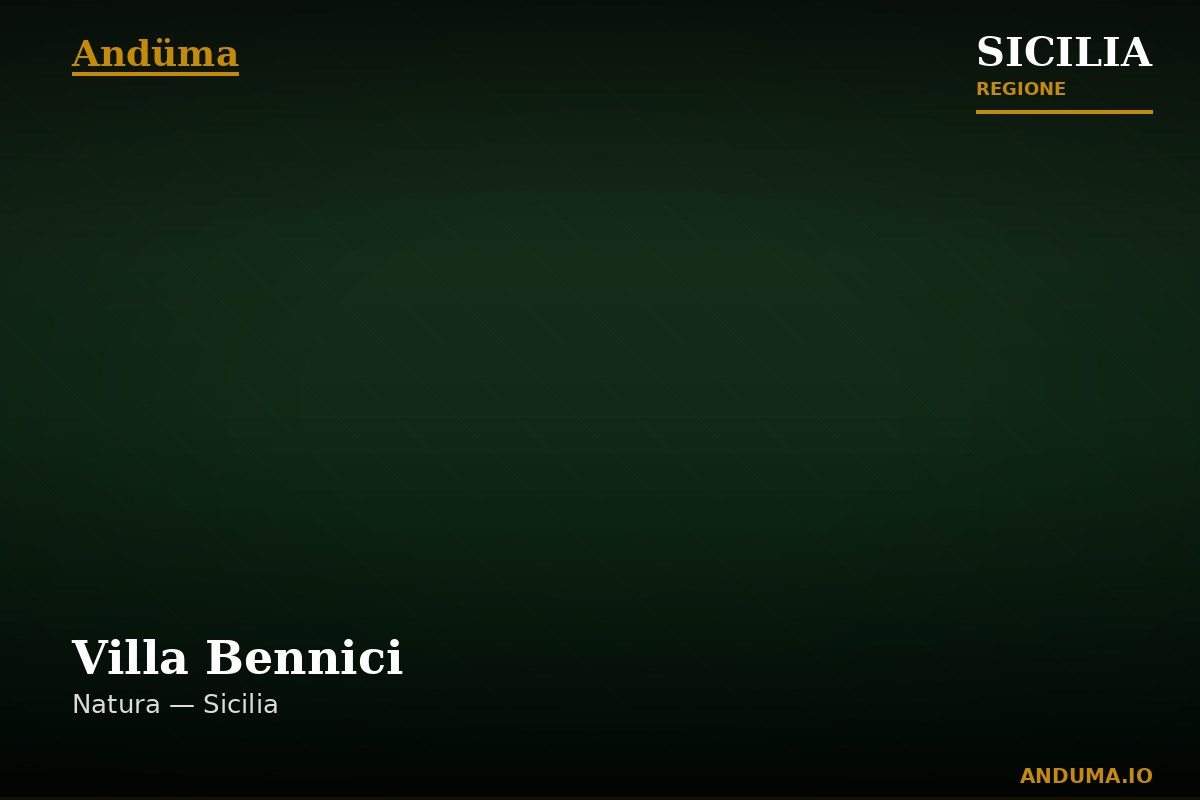 Villa Bennici — Punto di interesse a Palermo, Palermo