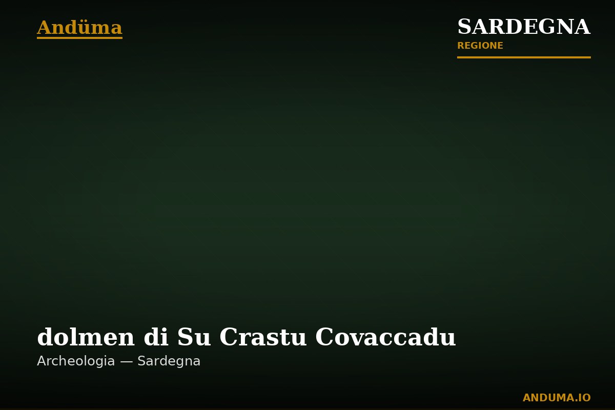 dolmen di Su Crastu Covaccadu — Punto di interesse , Cagliari