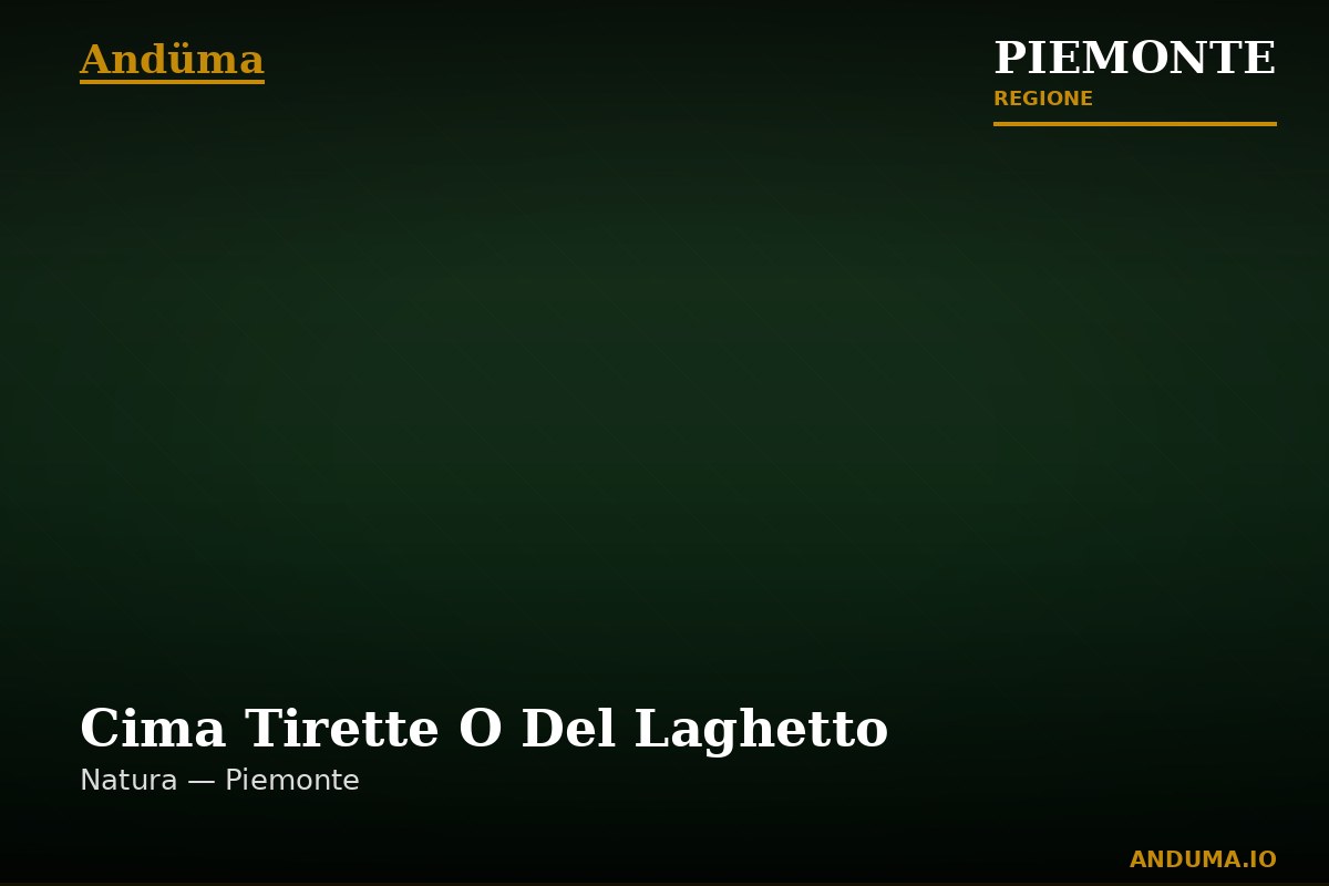 Cima Tirette O Del Laghetto