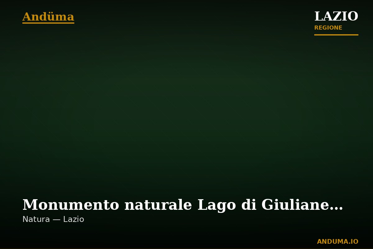 Monumento naturale Lago di Giulianello — Punto di interesse , Roma