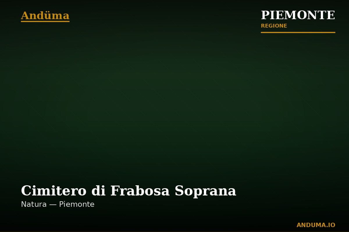 Cimitero di Frabosa Soprana — Punto di interesse a Frabosa Soprana, Cuneo