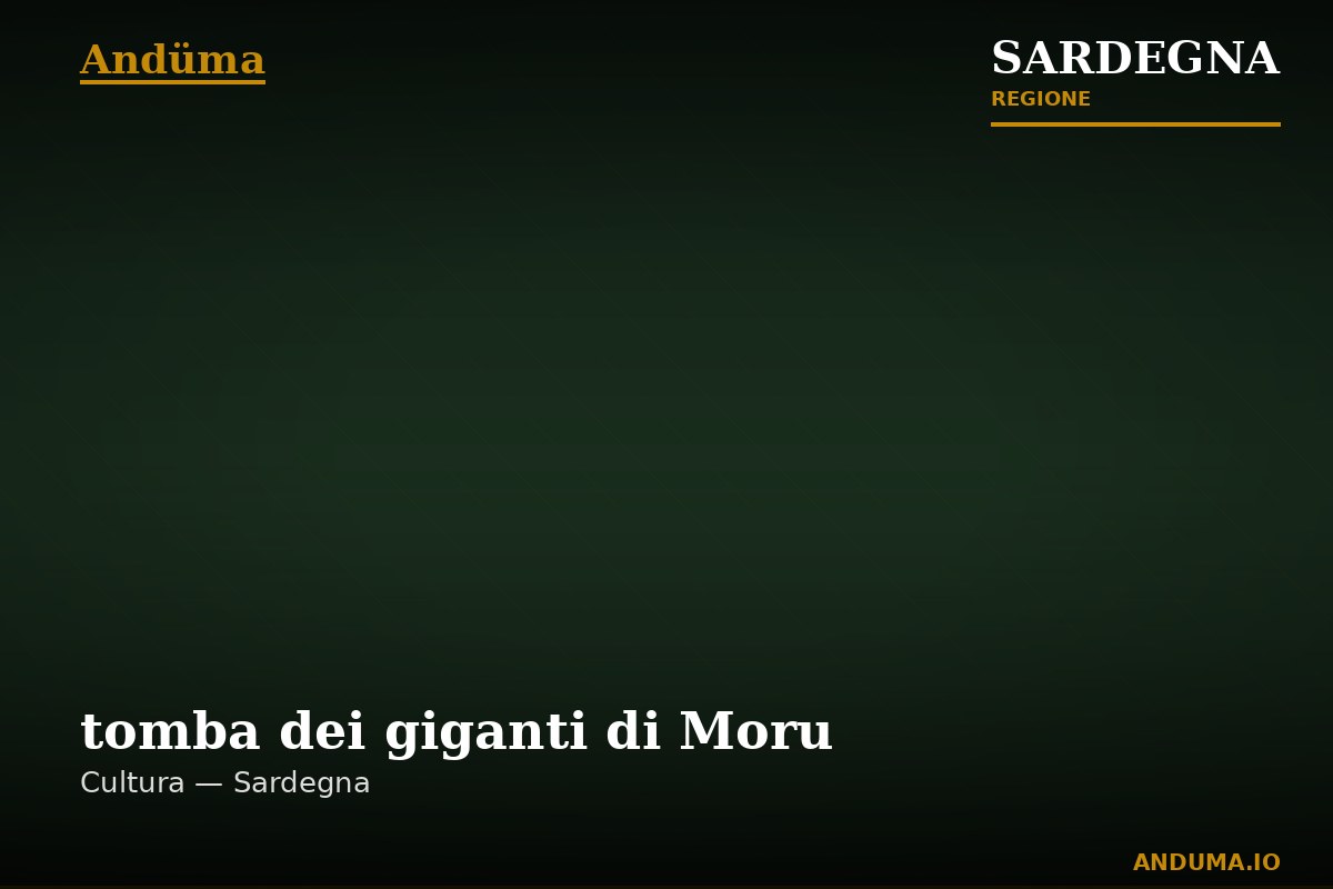tomba dei giganti di Moru — Punto di interesse , Cagliari