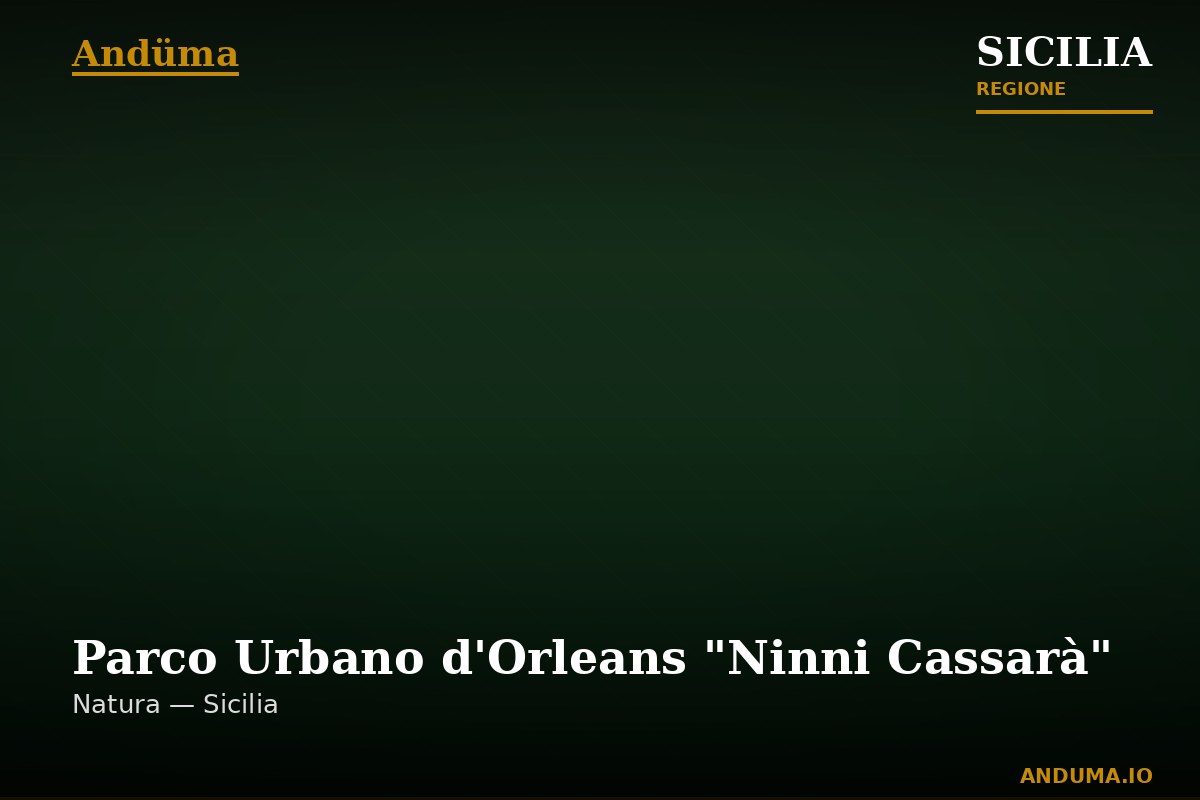 Parco Urbano d'Orleans "Ninni Cassarà" — Punto di interesse a Palermo, Palermo