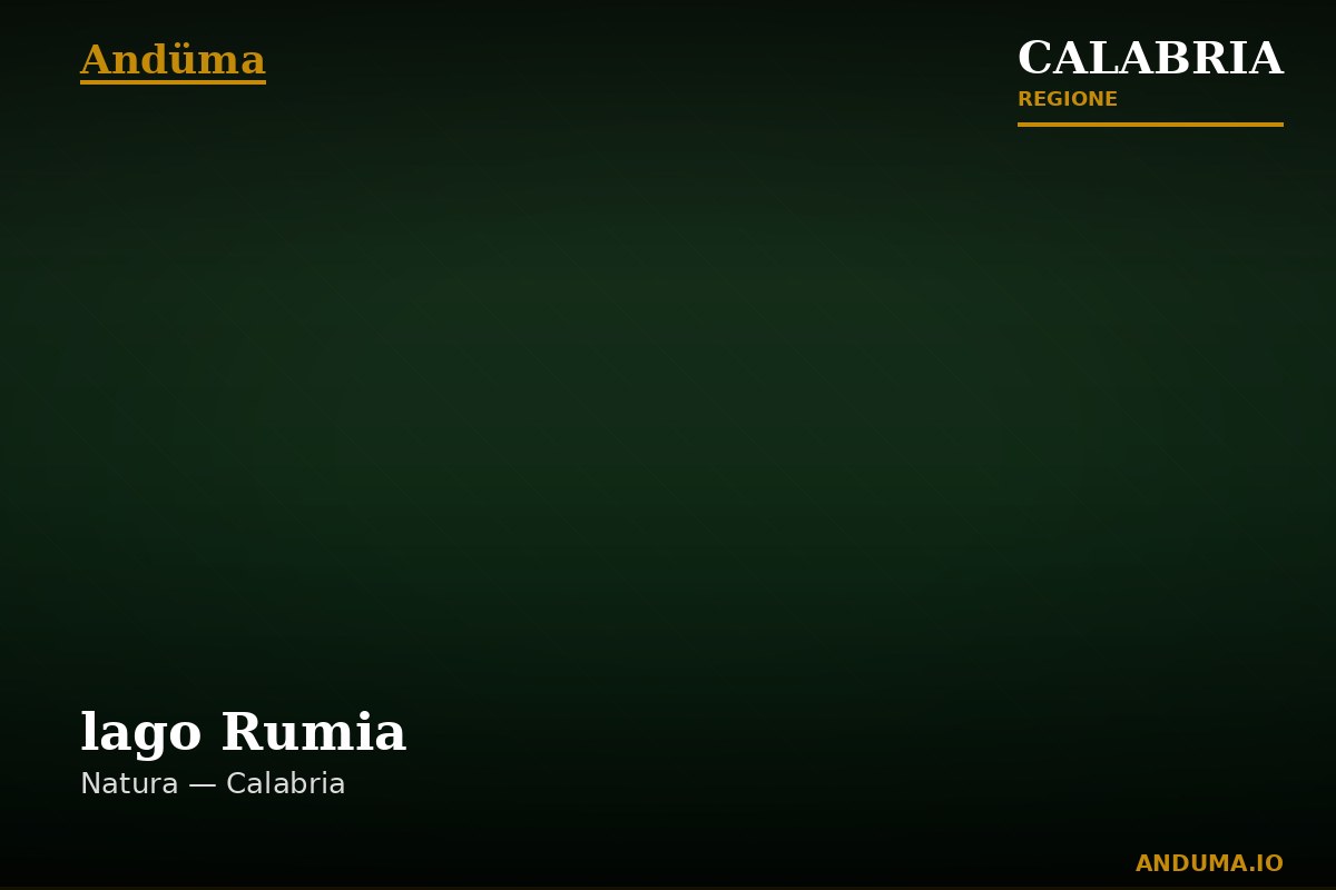 lago Rumia — Punto di interesse , Reggio Calabria