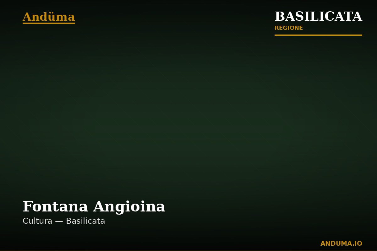 Fontana Angioina — Punto di interesse a Venosa, Potenza