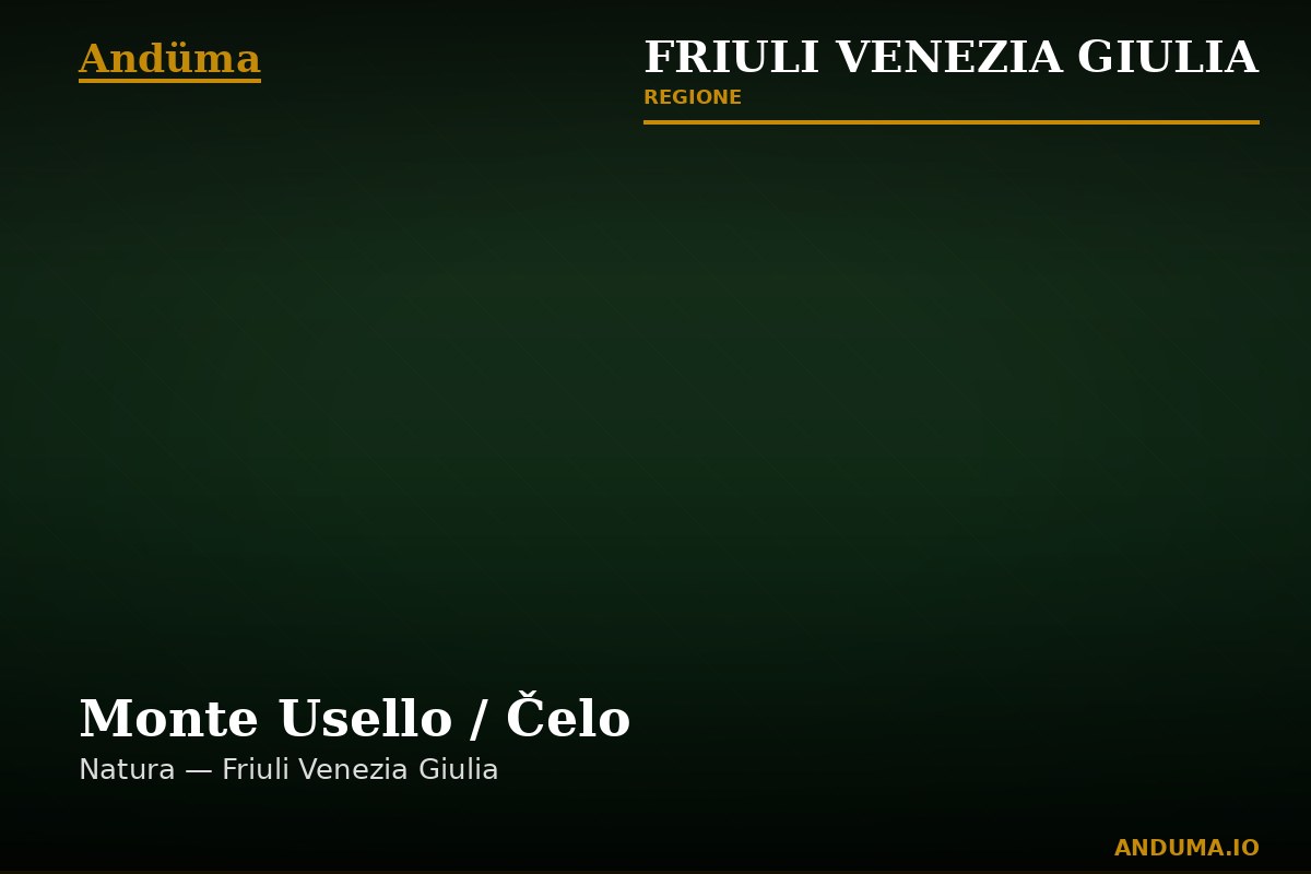 Monte Usello / Čelo — Punto di interesse a Trieste, Trieste