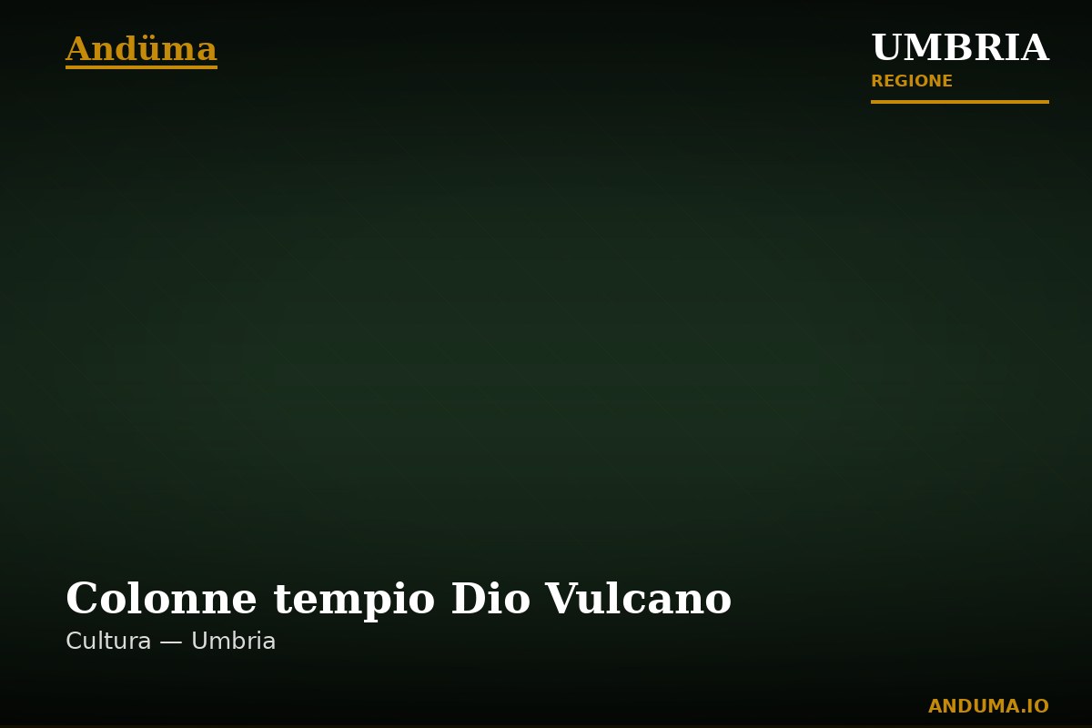 Colonne tempio Dio Vulcano — Punto di interesse a Perugia, Perugia