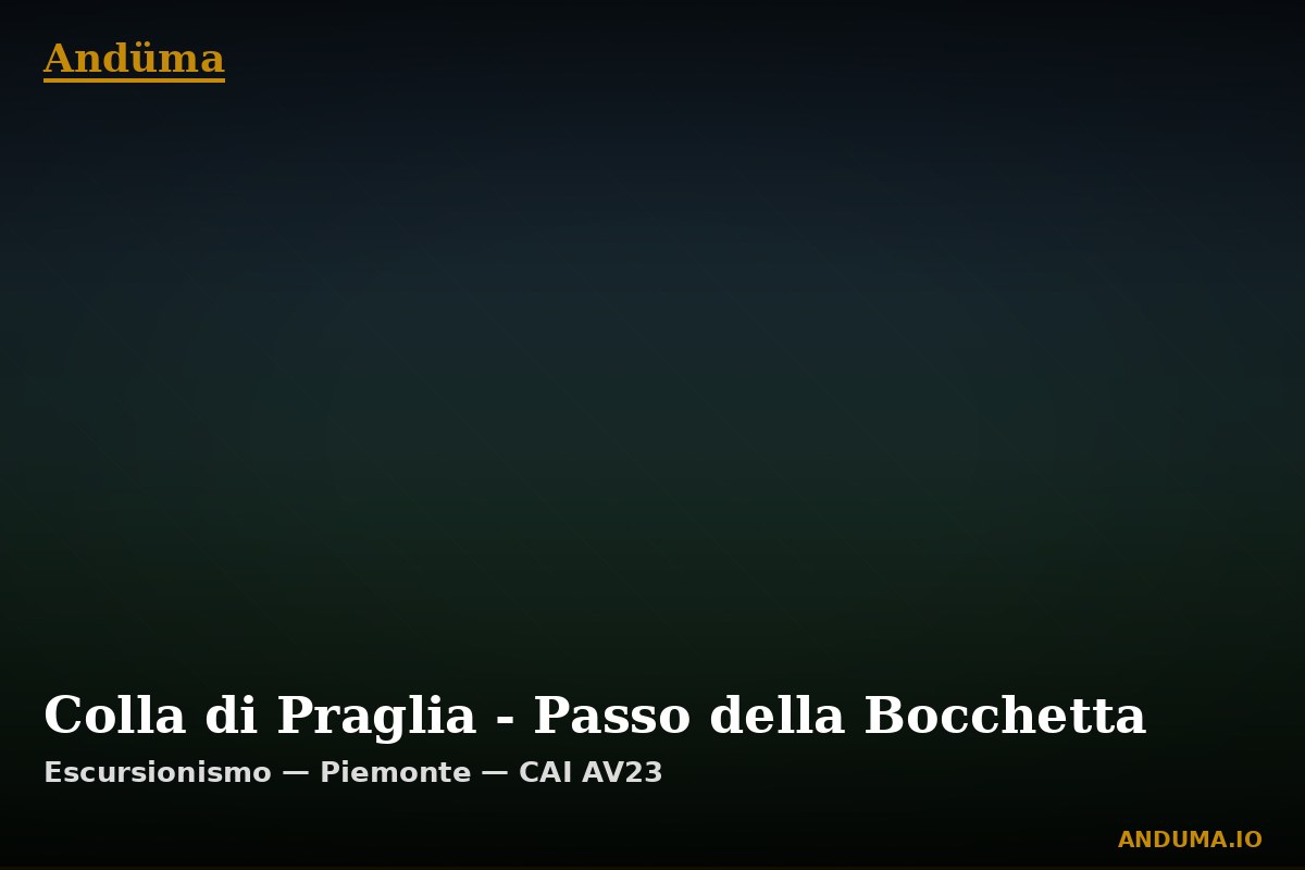 Colla di Praglia - Passo della Bocchetta — Punto di interesse , Piedmont