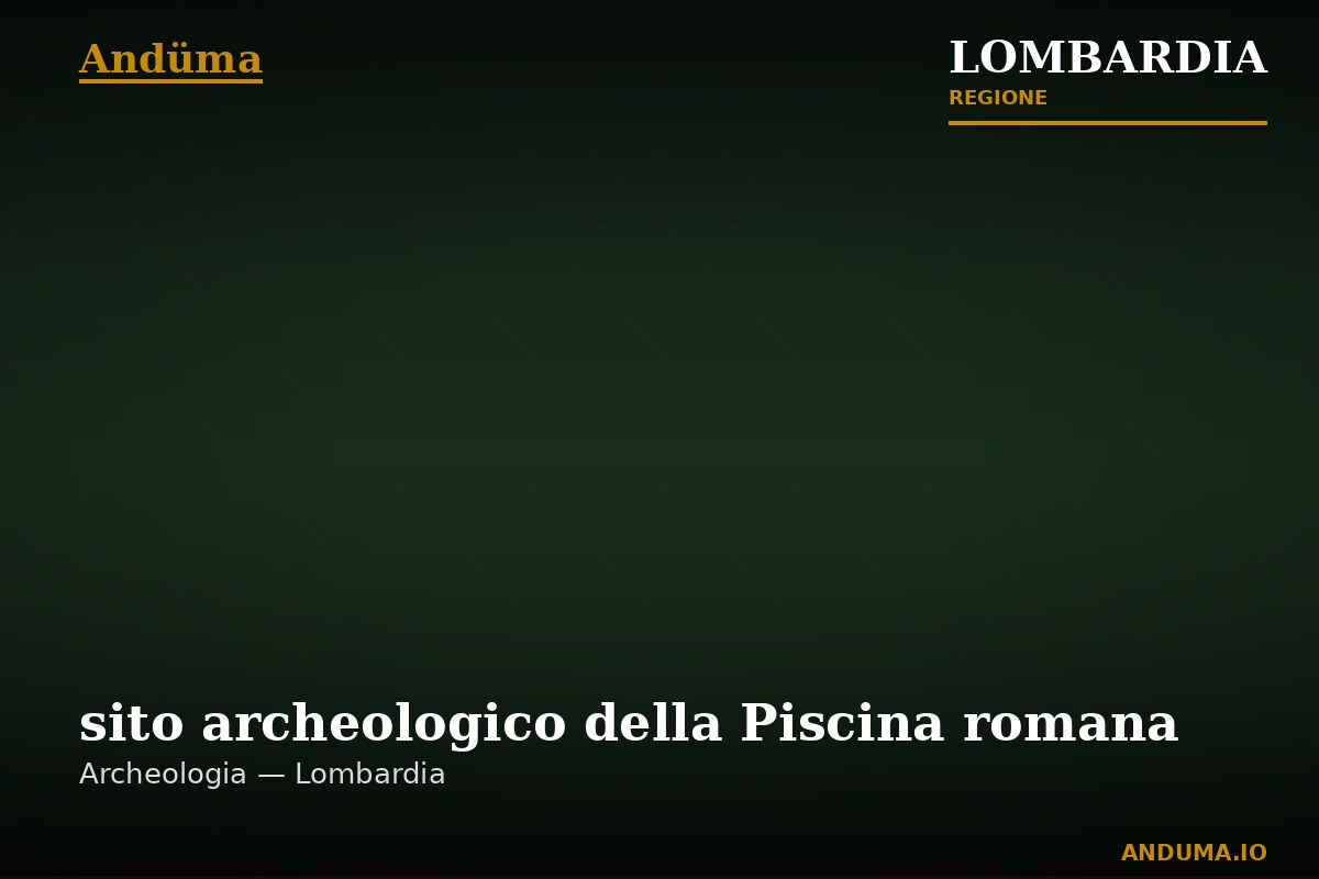 sito archeologico della Piscina romana — Punto di interesse , Milano