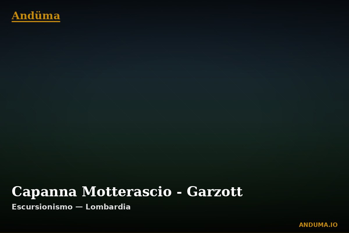 Capanna Motterascio - Garzott — Punto di interesse , Piedmont