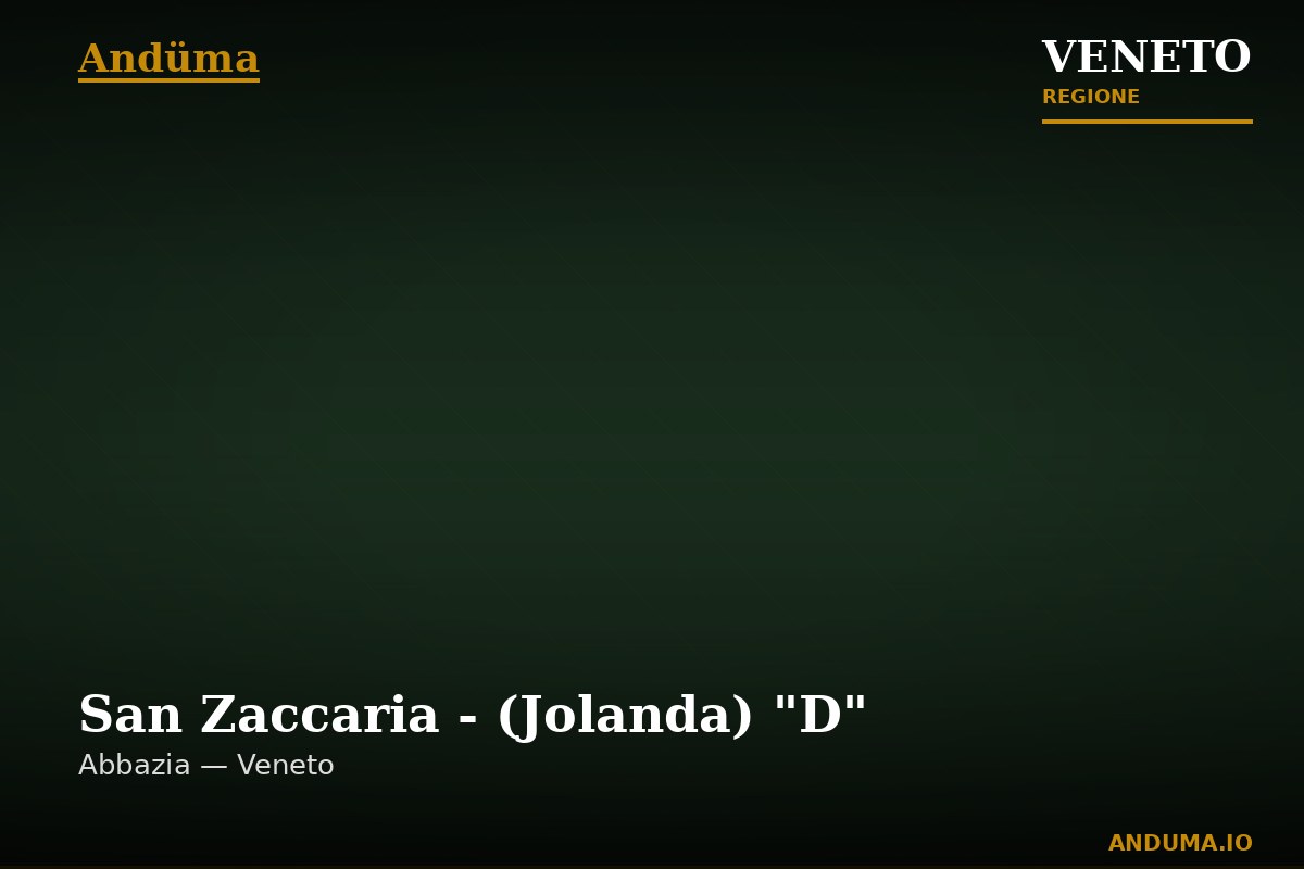 San Zaccaria - (Jolanda) "D" — Punto di interesse , Venezia