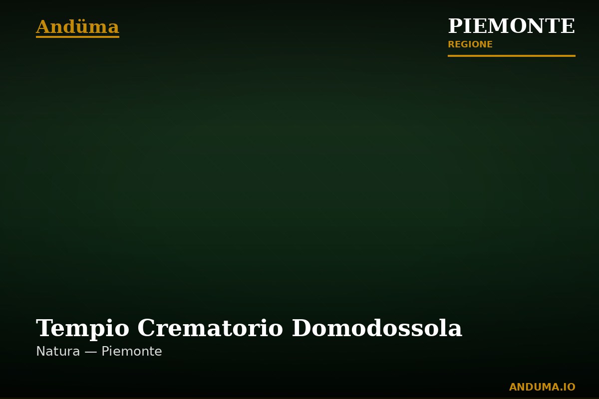 Tempio Crematorio Domodossola — Punto di interesse a Domodossola, VCO