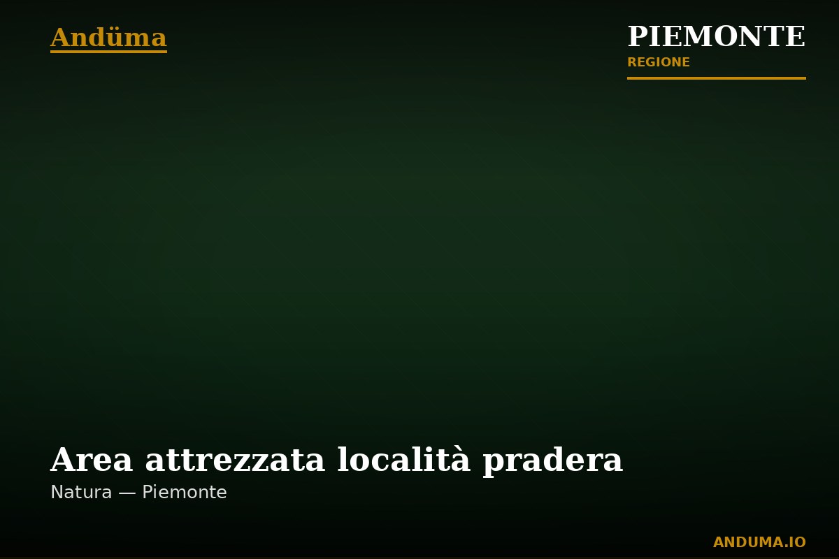 Area attrezzata località pradera