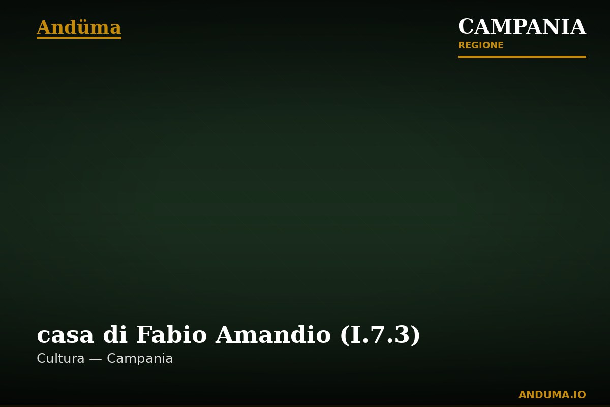 casa di Fabio Amandio (I.7.3) — Punto di interesse , Napoli