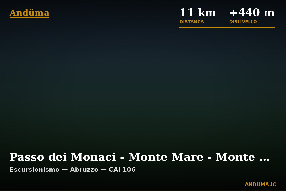 Passo dei Monaci - Monte Mare - Monte Marrone - Capanna di Moulin — Punto di interesse , Piedmont