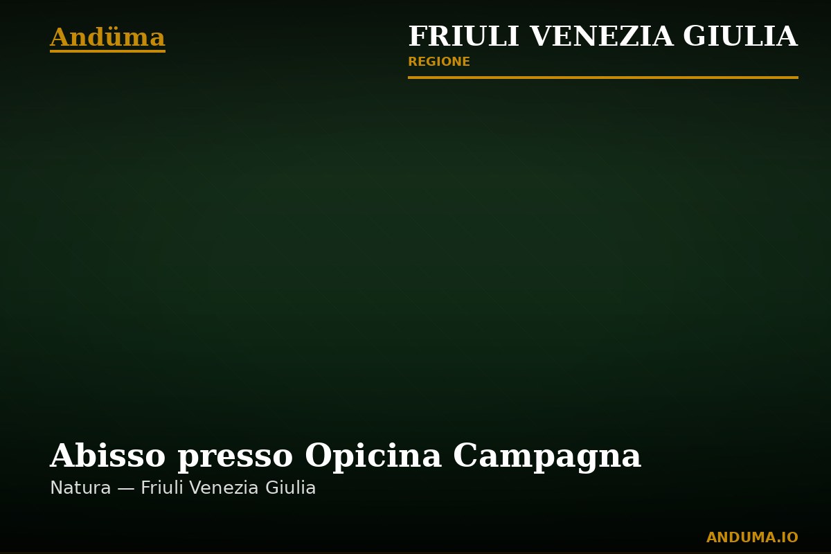 Abisso presso Opicina Campagna — Punto di interesse a Trieste, Trieste
