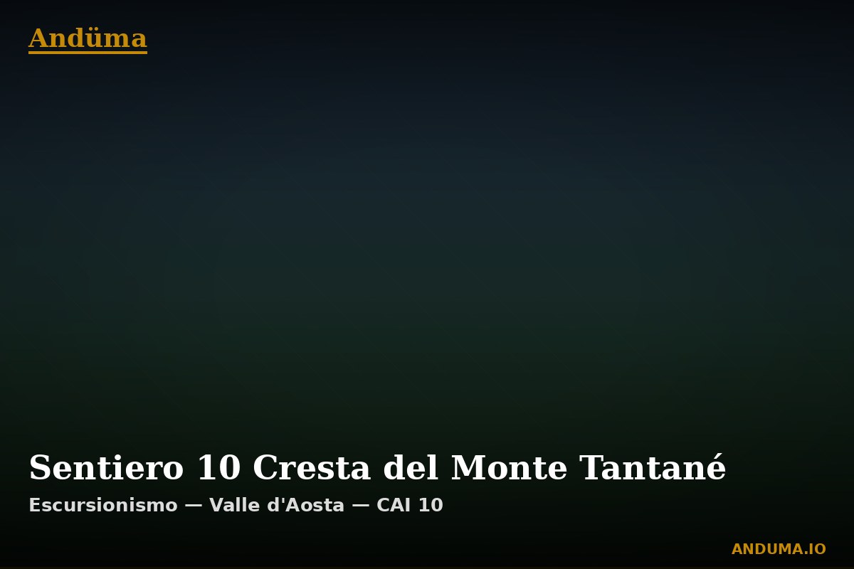 Sentiero 10 Cresta del Monte Tantané — Punto di interesse , Piedmont