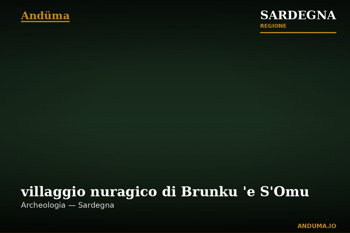 villaggio nuragico di Brunku 'e S'Omu — Punto di interesse , Cagliari