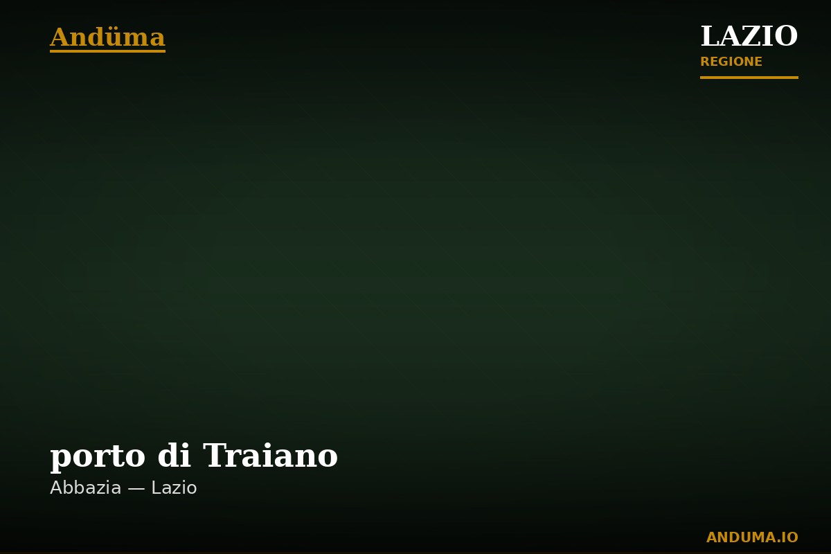 porto di Traiano — Punto di interesse , Roma