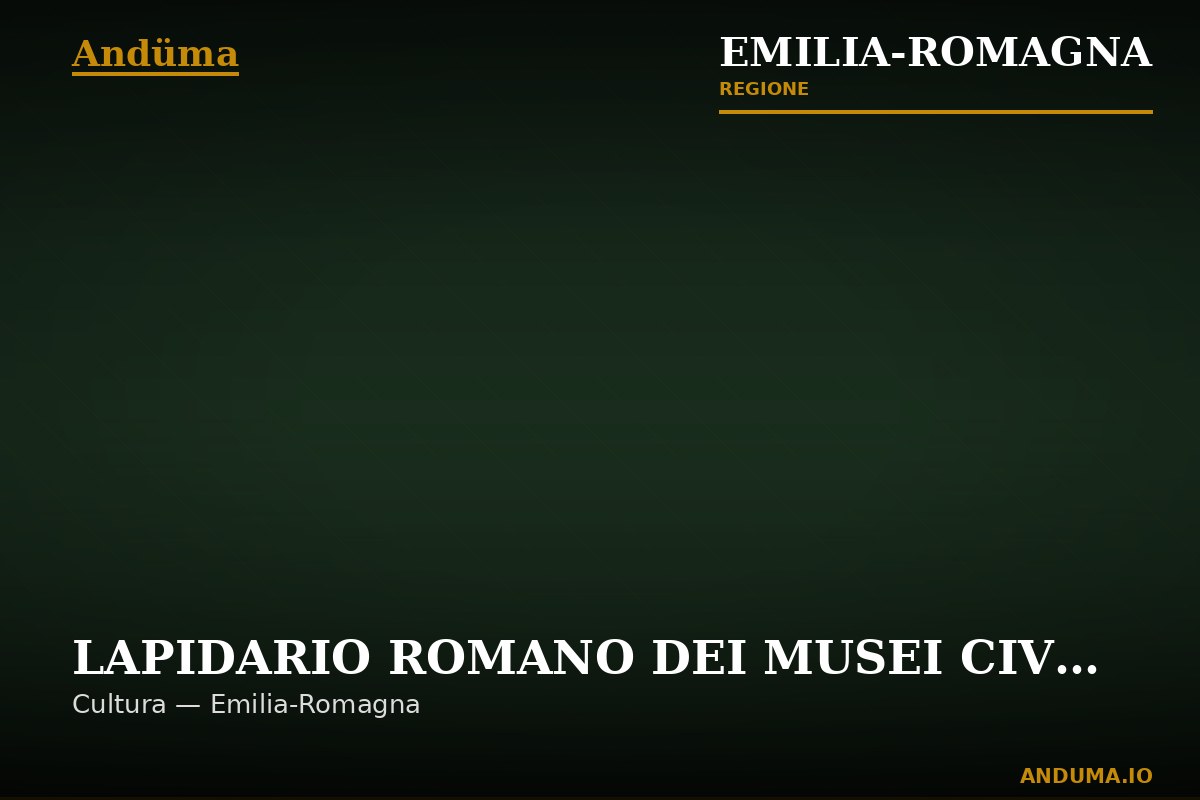 LAPIDARIO ROMANO DEI MUSEI CIVICI