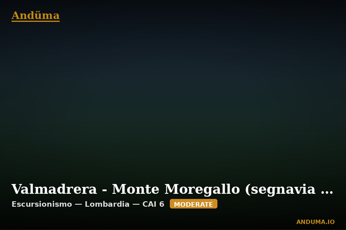 Valmadrera - Monte Moregallo (segnavia 6) — Punto di interesse , Piedmont