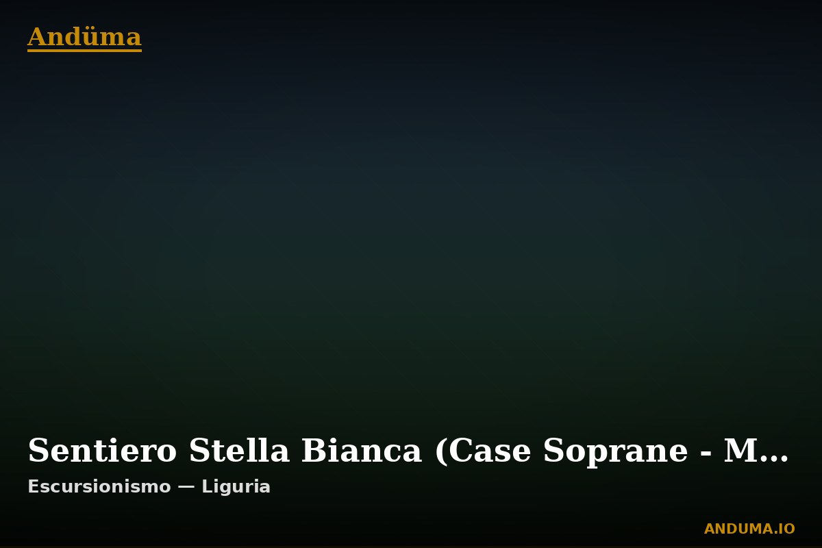 Sentiero Stella Bianca (Case Soprane - Monte Argentea) — Punto di interesse , Piedmont