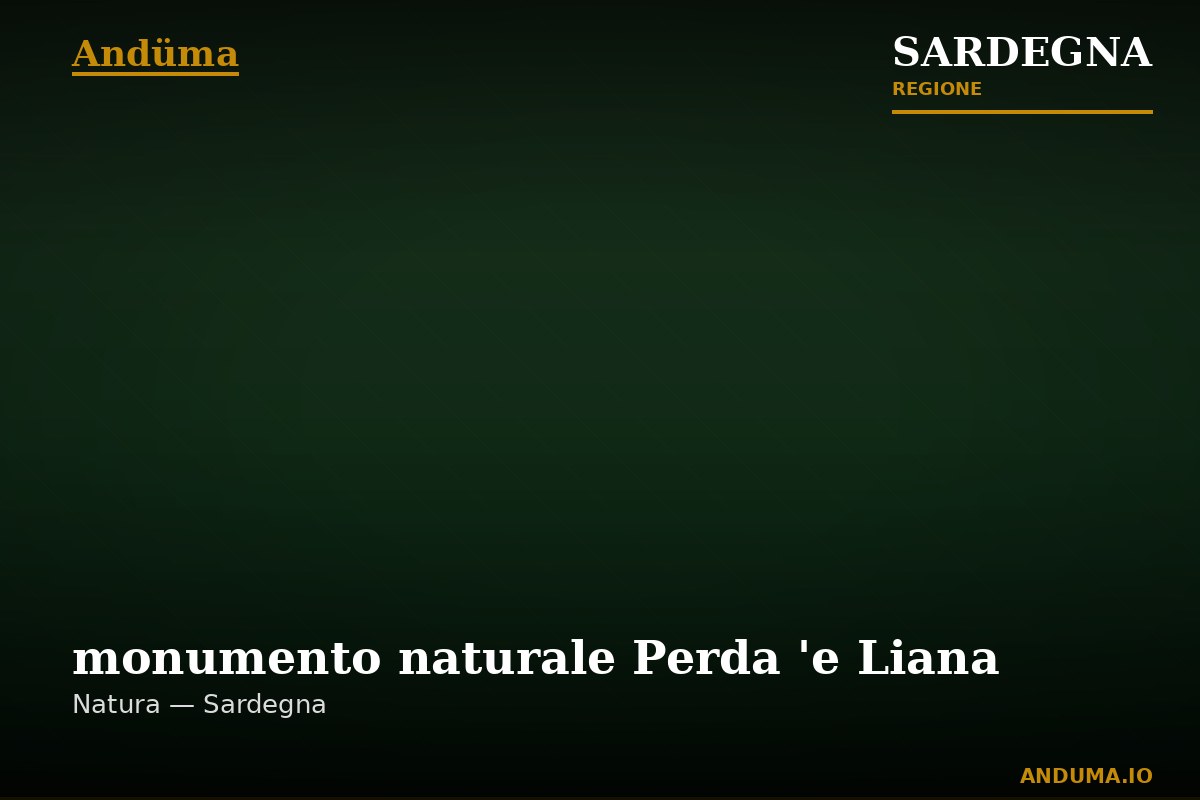 monumento naturale Perda 'e Liana — Punto di interesse , Cagliari
