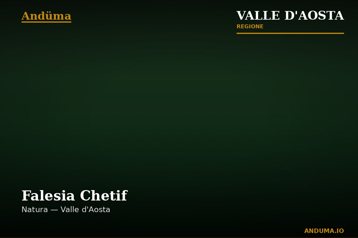 Falesia Chetif — Punto di interesse a Courmayeur, Aosta