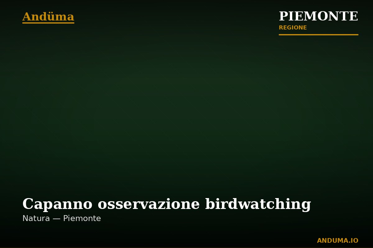Capanno osservazione birdwatching — Punto di interesse a Parco Lame del Sesia, Vercelli
